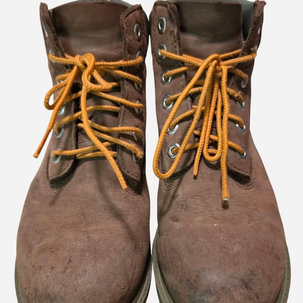 Timberland brown & orange boots size US 3 - Picture 6 of 8